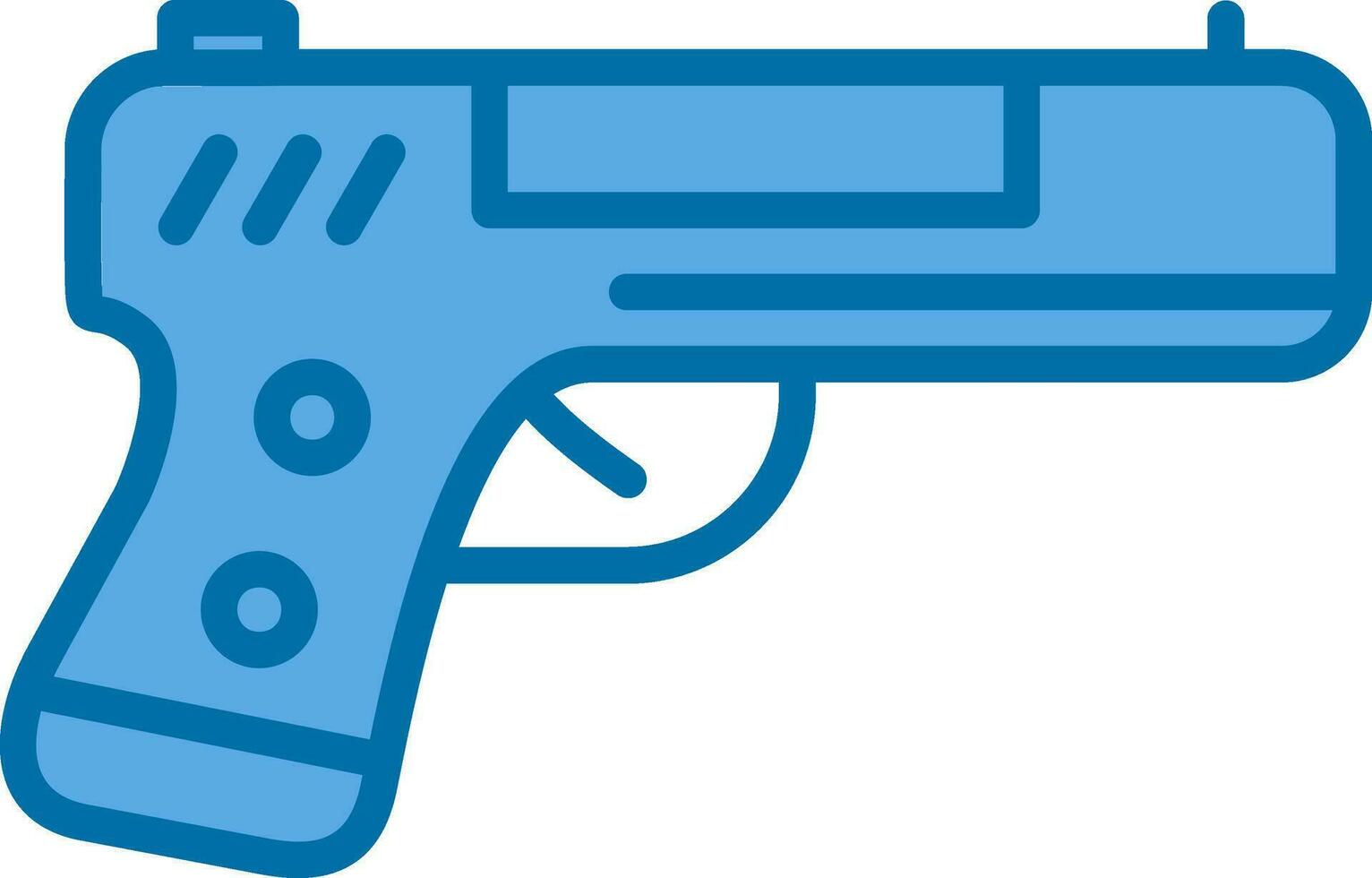 Handgun Vector Icon Design