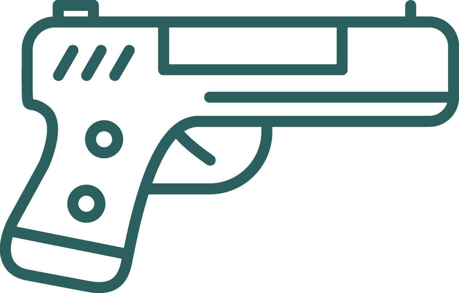 Handgun Vector Icon Design