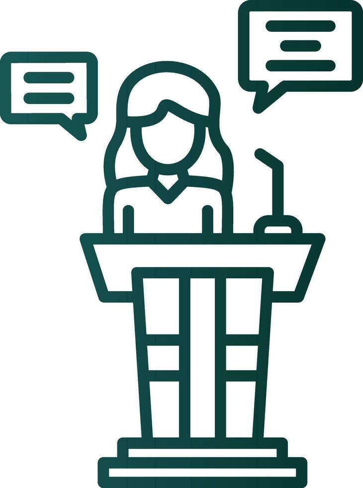 Speech Vector Icon Design