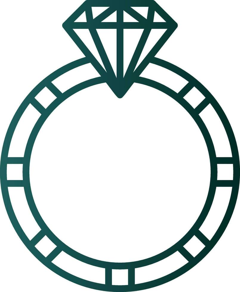 Diamond ring Vector Icon Design