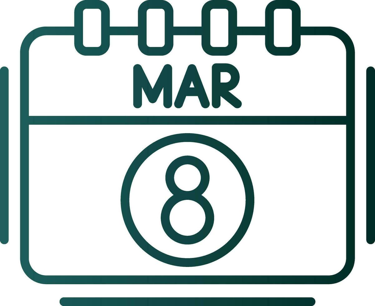 March Vector Icon Design