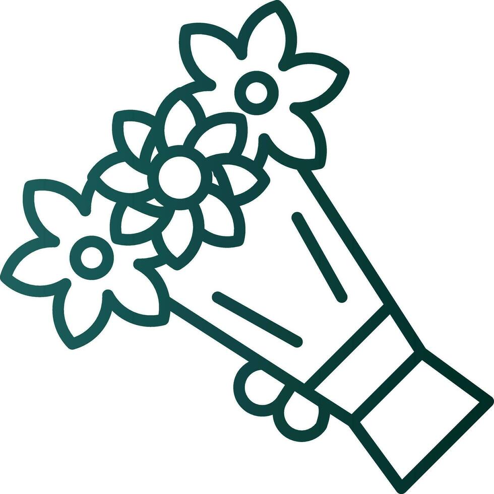 Bouquet Vector Icon Design