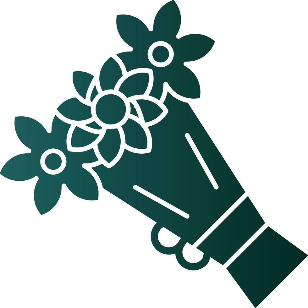 Bouquet Vector Icon Design