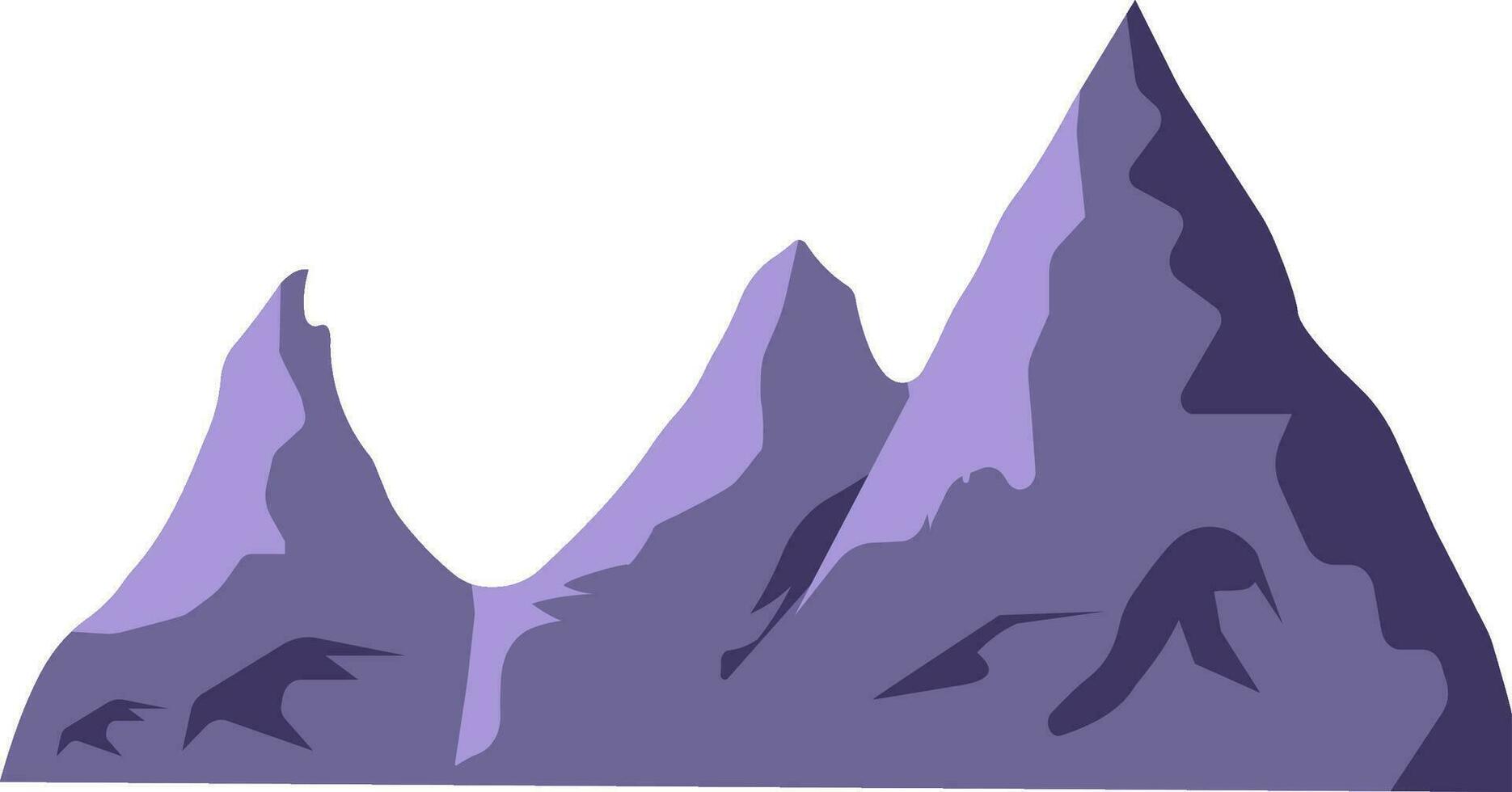 Mountain vector illustration of beautiful landscape of mountain