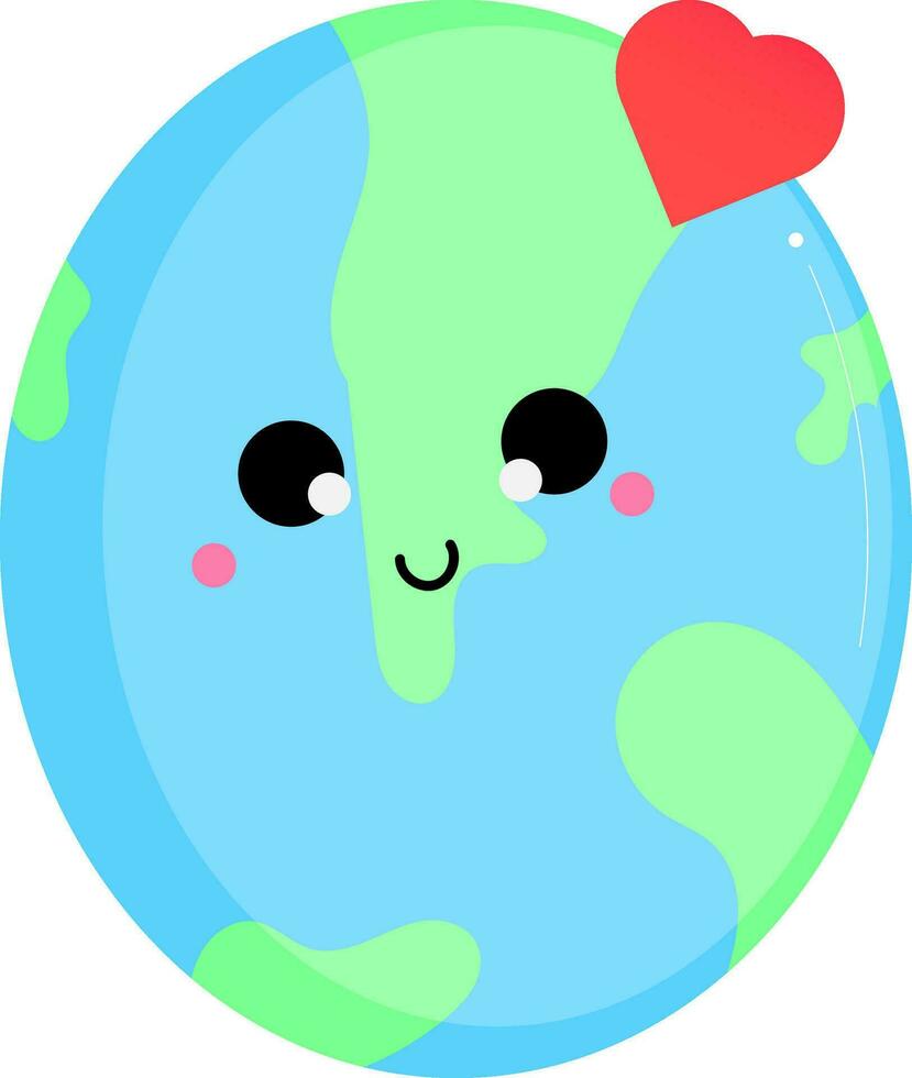earth vector element for plastic day