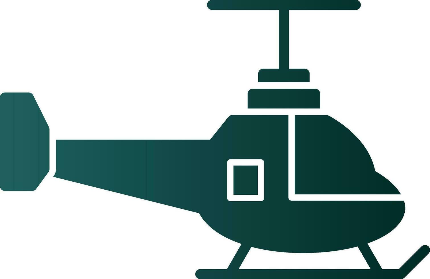 Helicopter Vector Icon Design