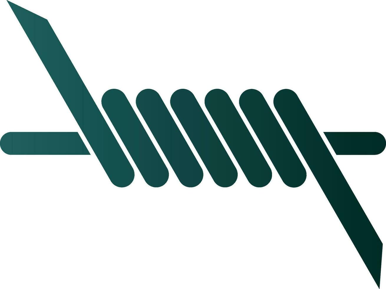 Barbed wire Vector Icon Design