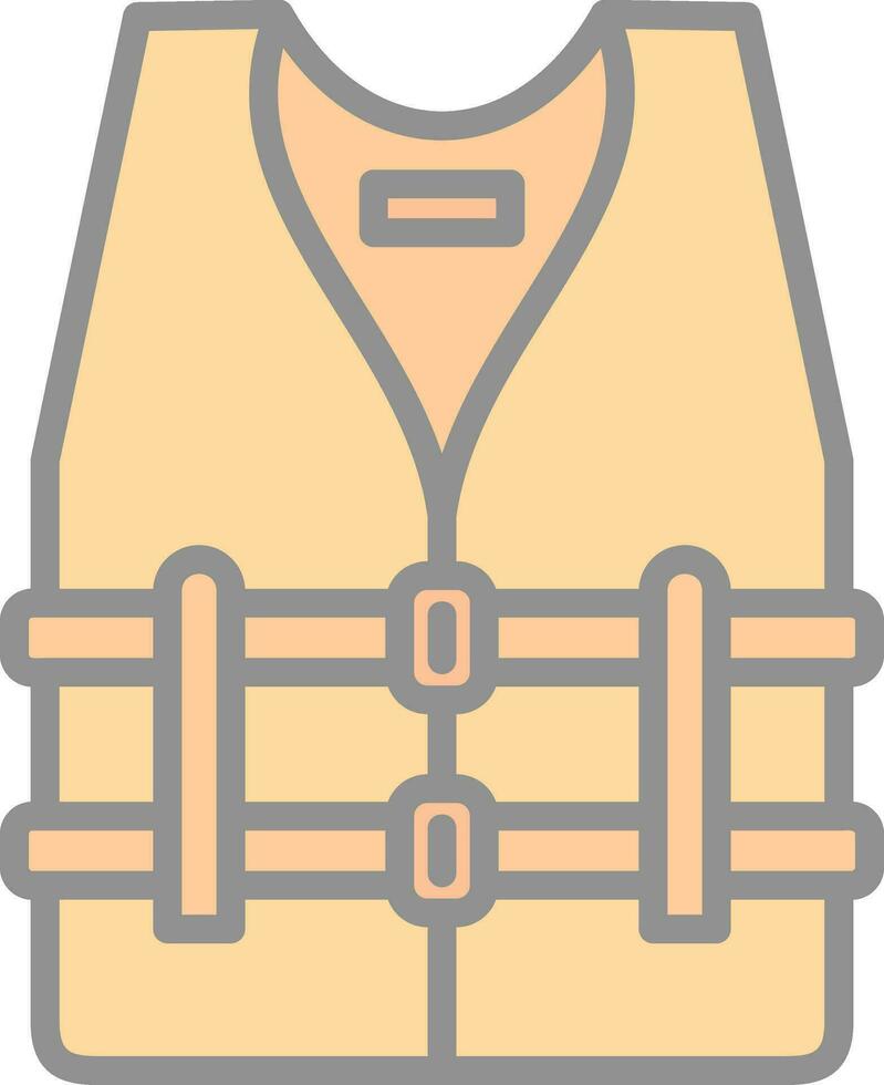 Life vest Vector Icon Design