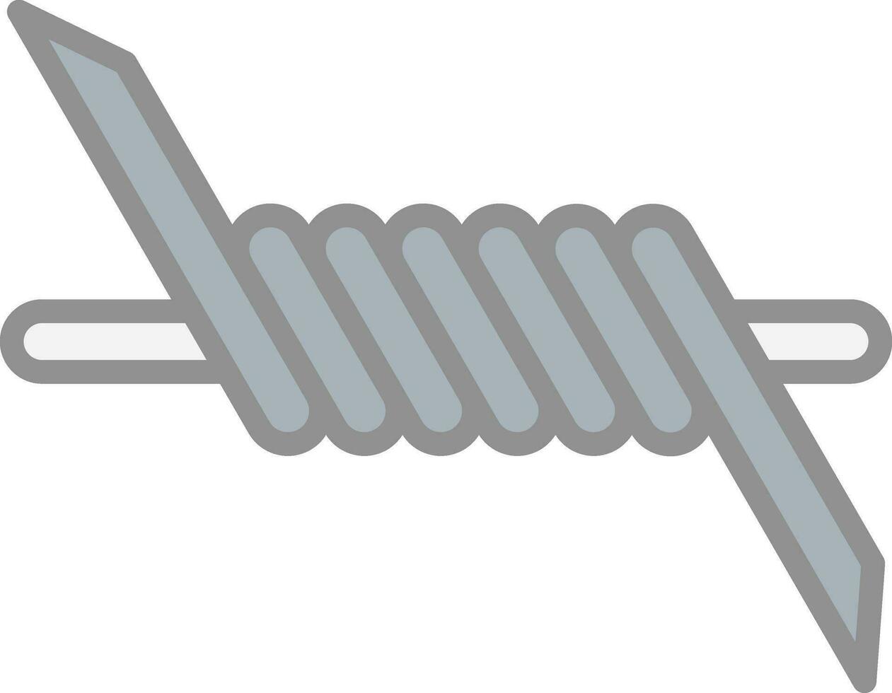 Barbed wire Vector Icon Design