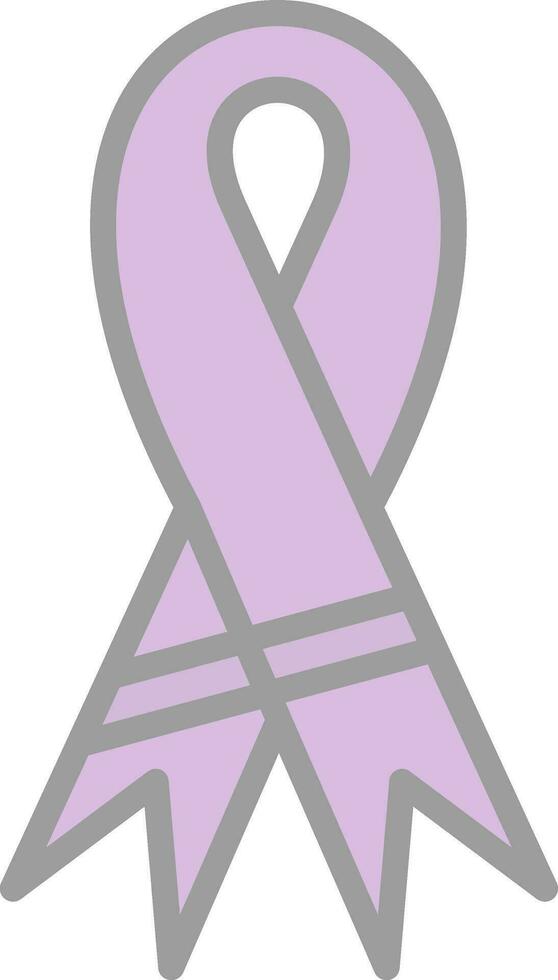 Purple ribbon Vector Icon Design