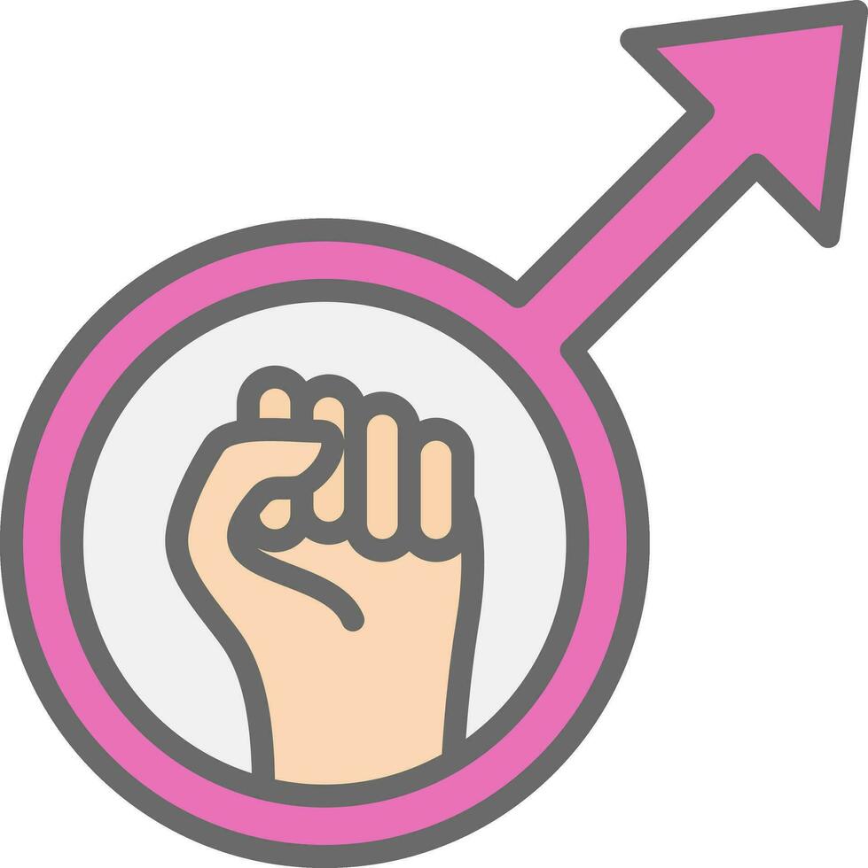 feminismo vector icono diseño
