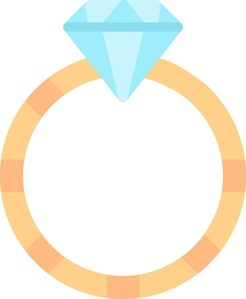 diseño de icono de vector de anillo de diamante