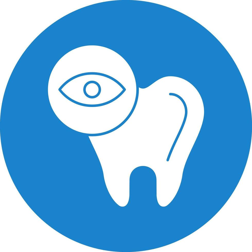 diseño de icono de vector de chequeo dental