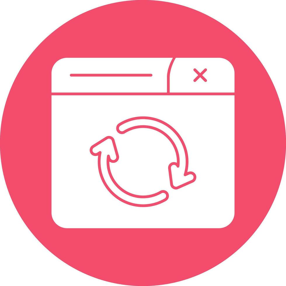 Refresh Page Vector Icon Design