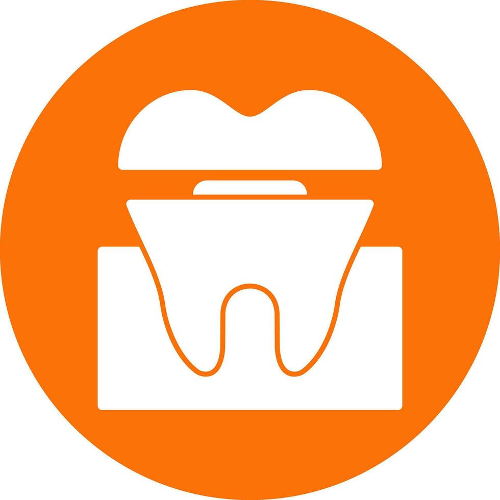 Dental Crown Vector Icon Design