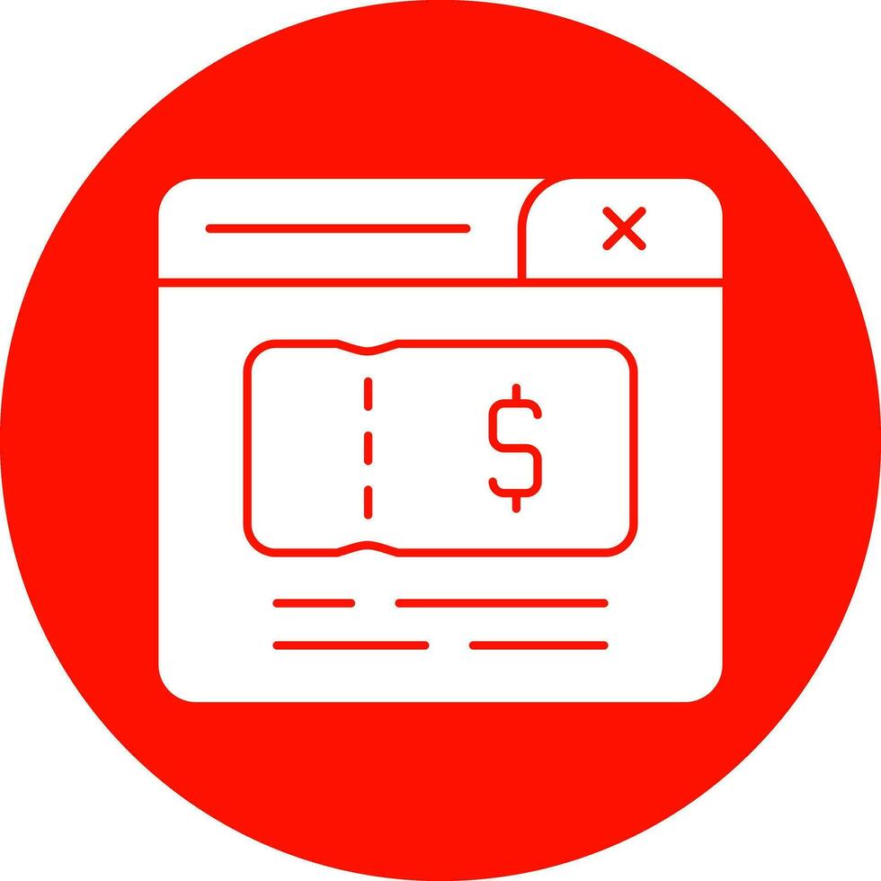 Ticket Vector Icon Design