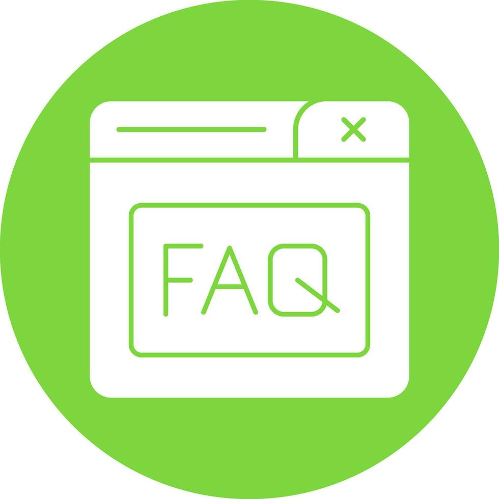 Faq Vector Icon Design