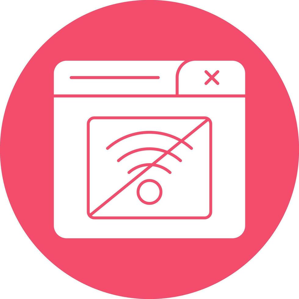 Connection Error Vector Icon Design