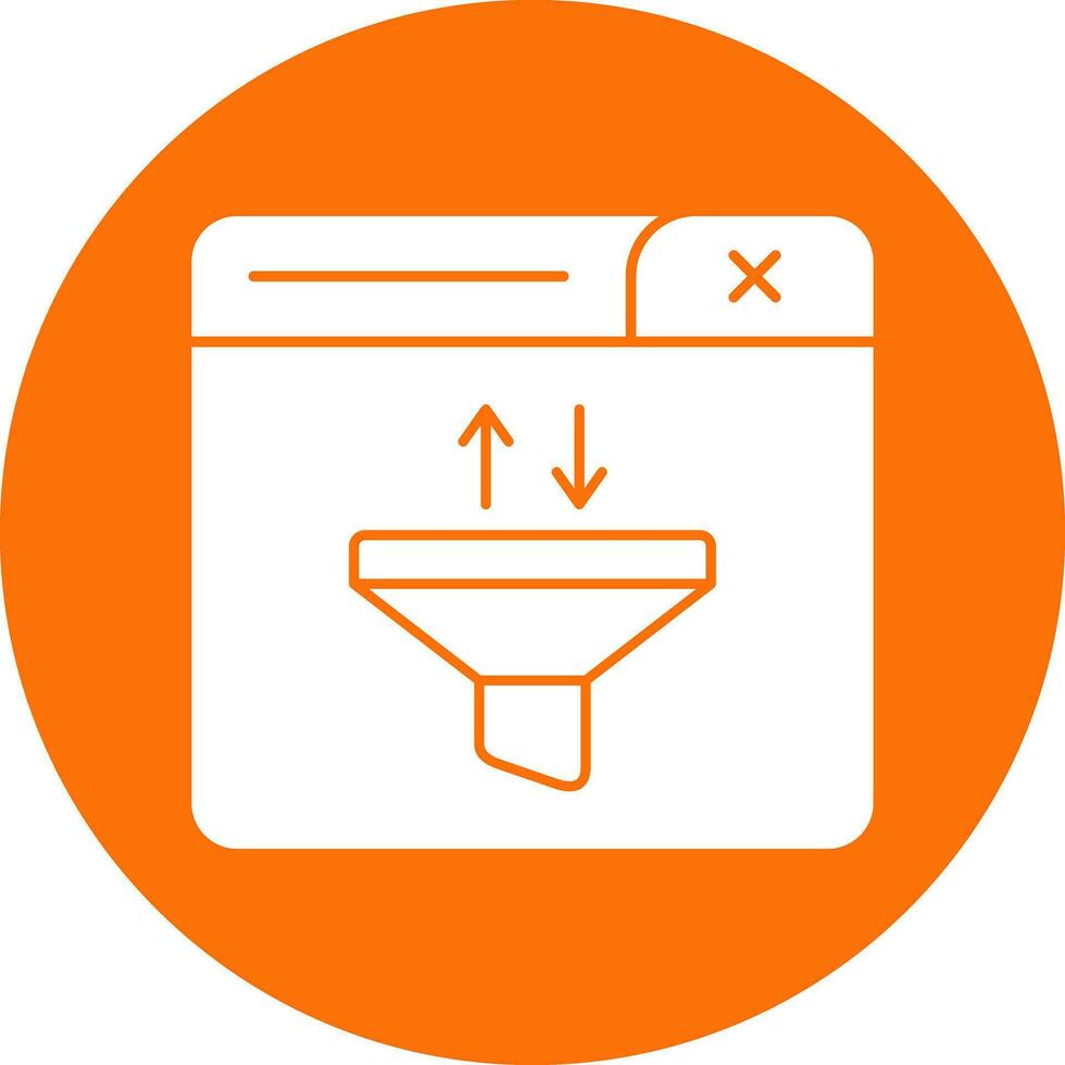 Funnel Vector Icon Design