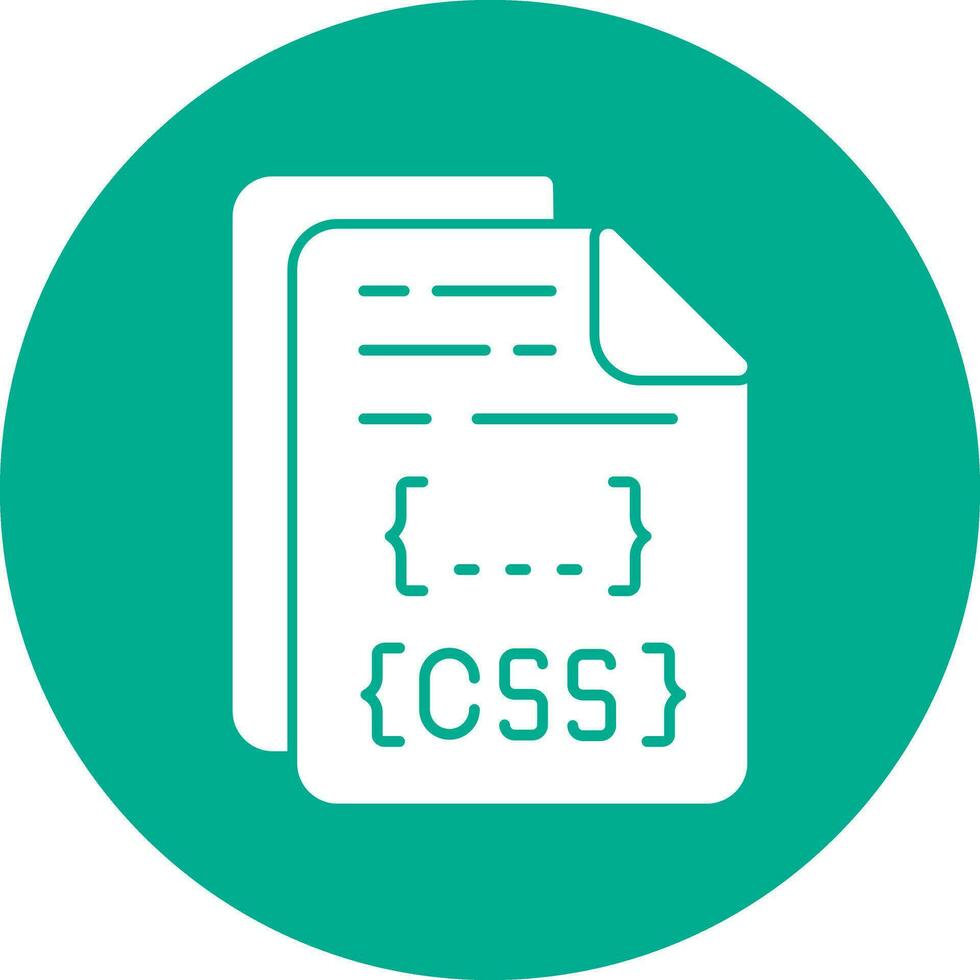 diseño de icono de vector de archivo css