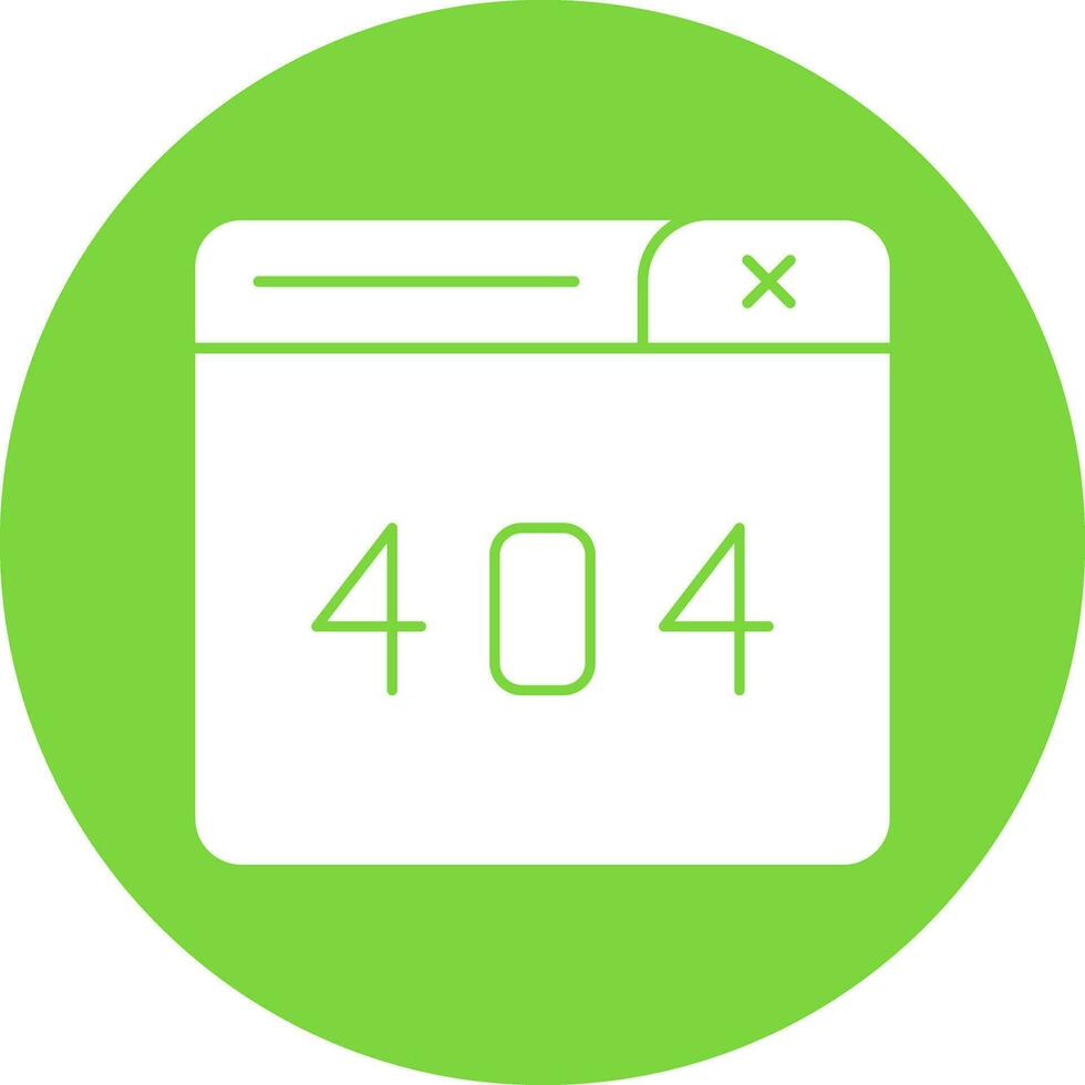 404 Error Vector Icon Design