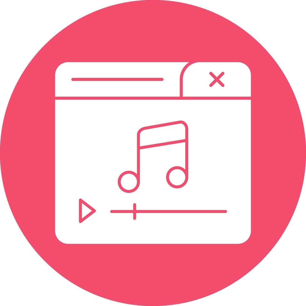 Music Player Vector Icon Design