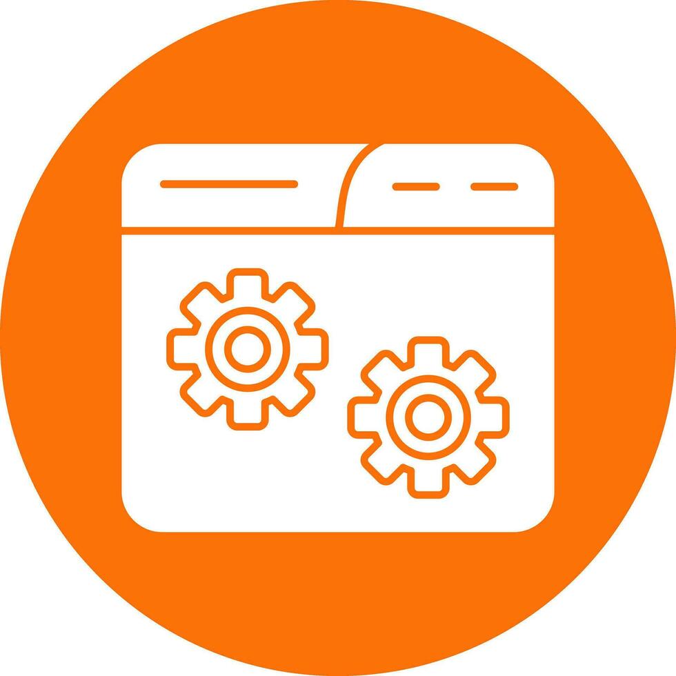 Website Setting Vector Icon Design
