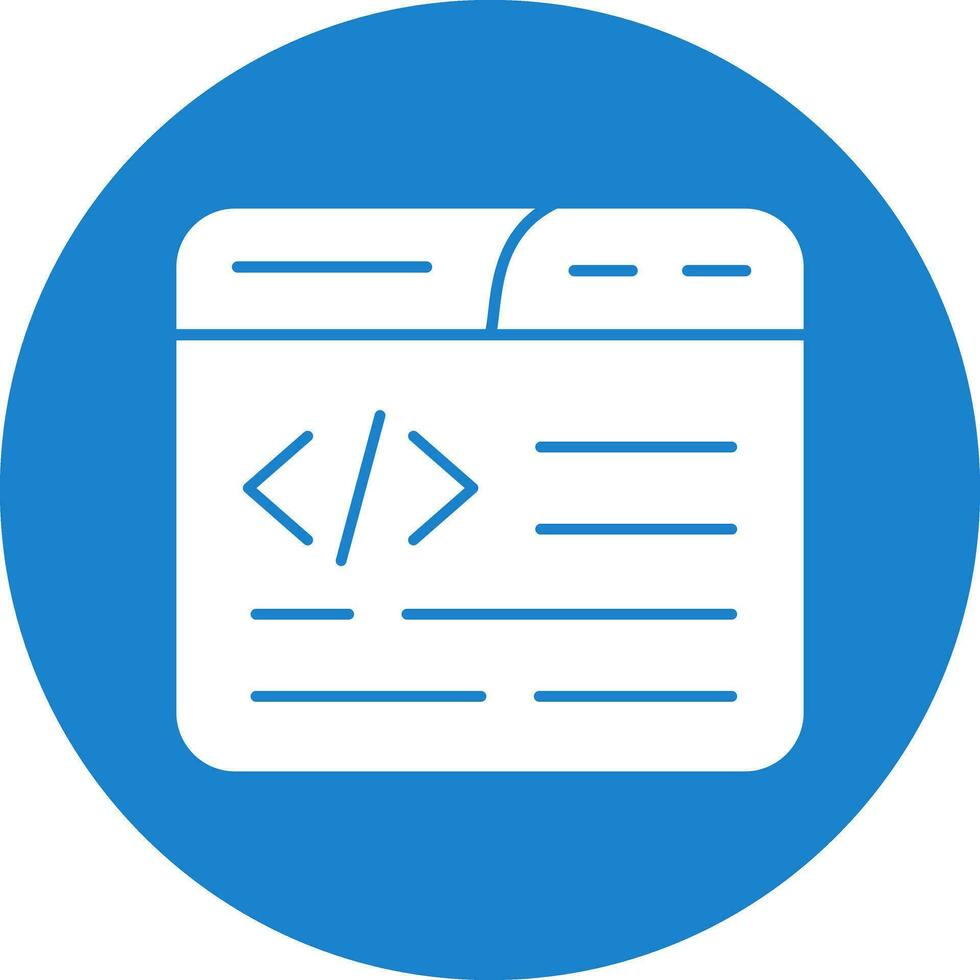 Web Coding Vector Icon Design