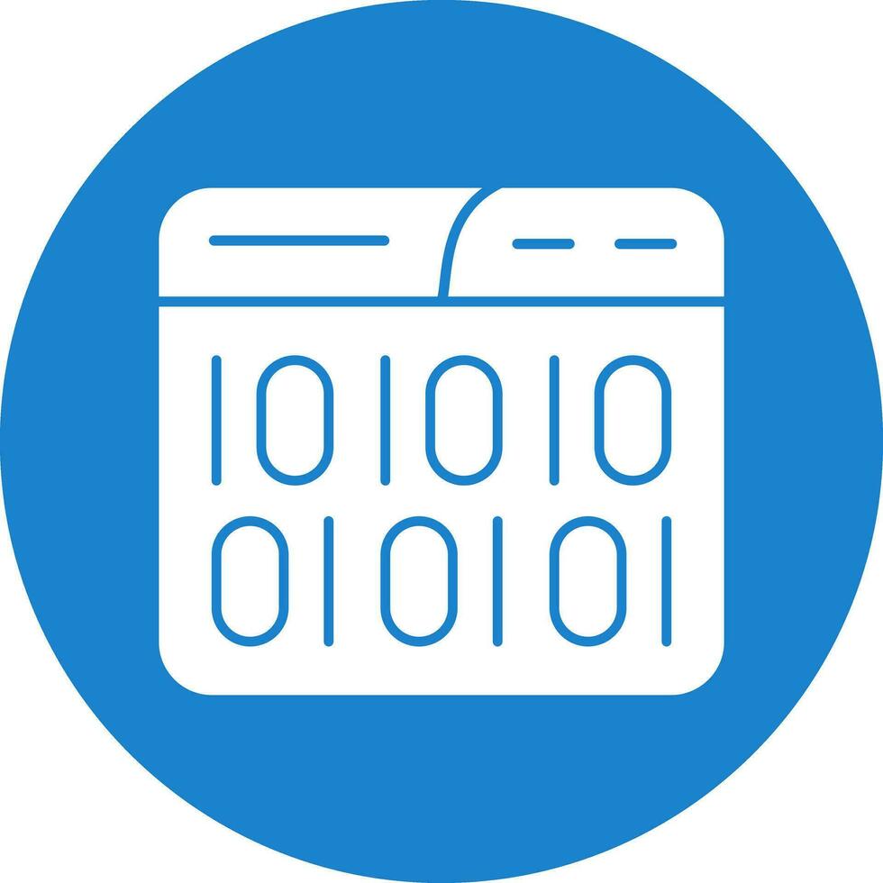 Binary Code Vector Icon Design