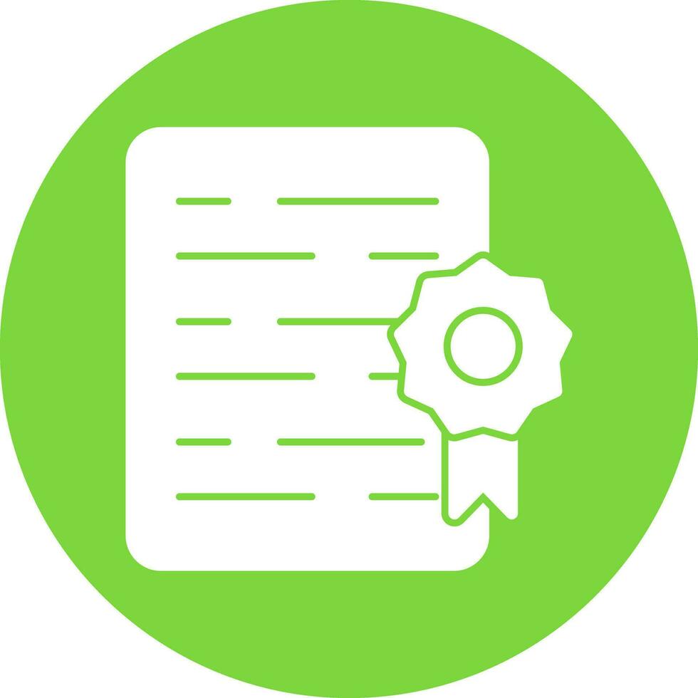 Certificate Vector Icon Design