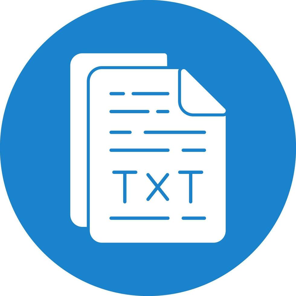 Txt File Vector Icon Design