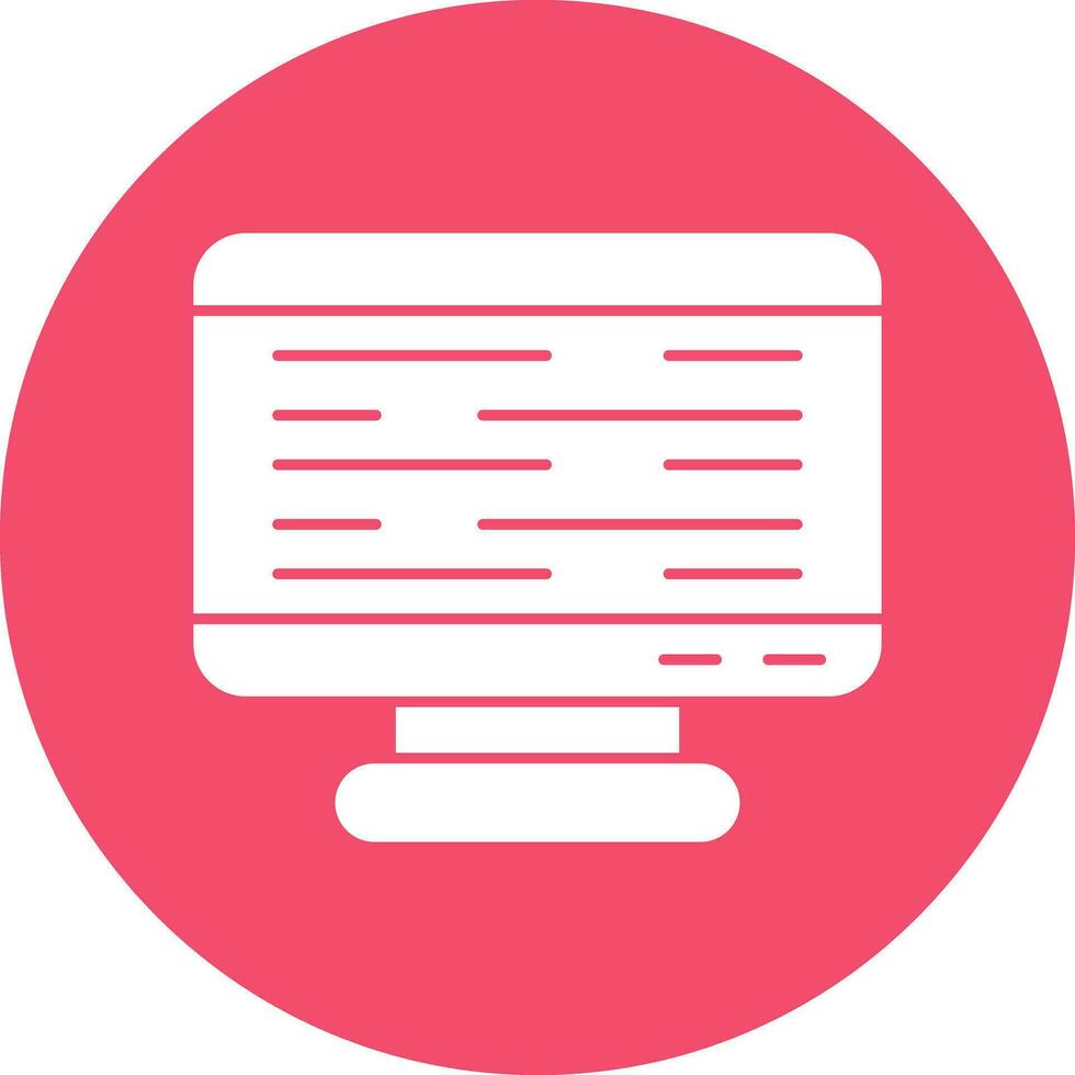 Monitor Screen Vector Icon Design