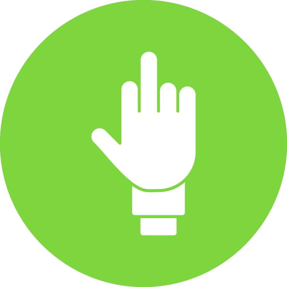 Middle Finger Vector Icon Design
