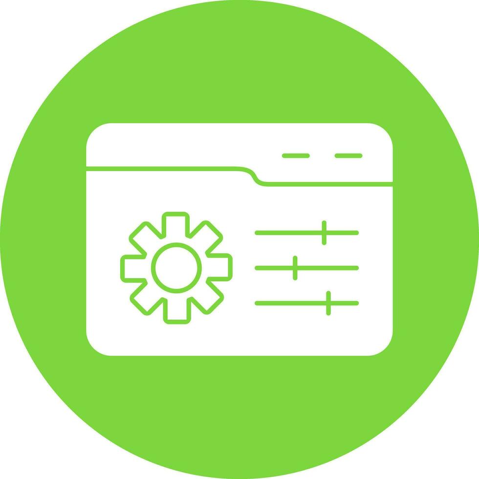 Web Management Vector Icon Design