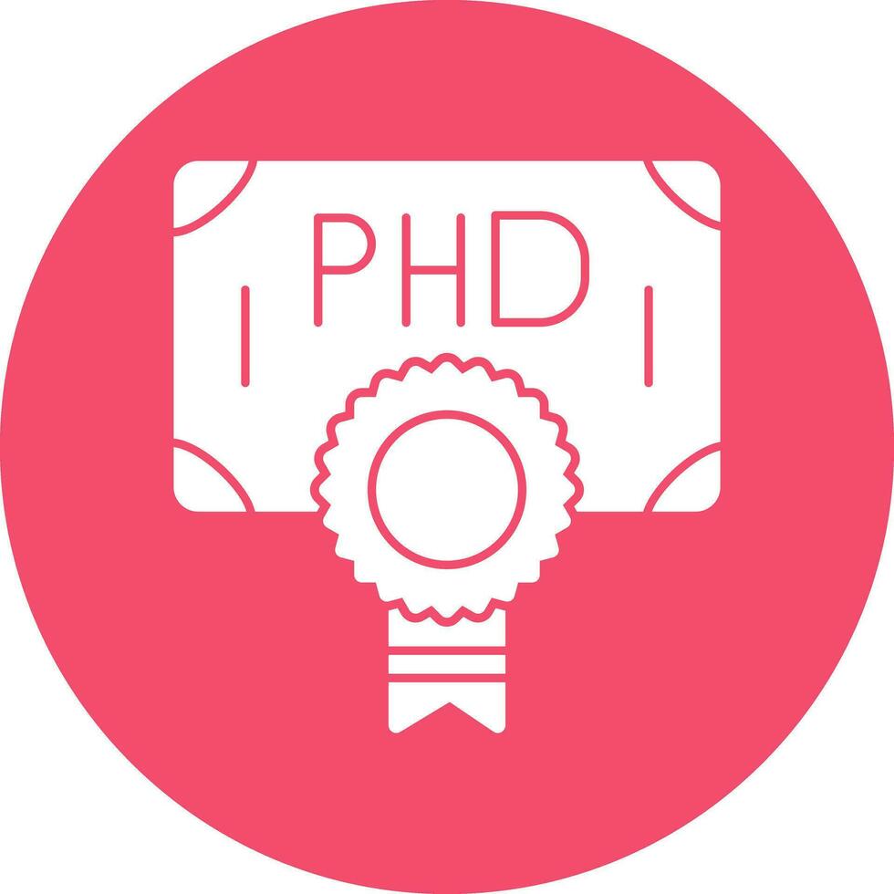 Phd Vector Icon Design