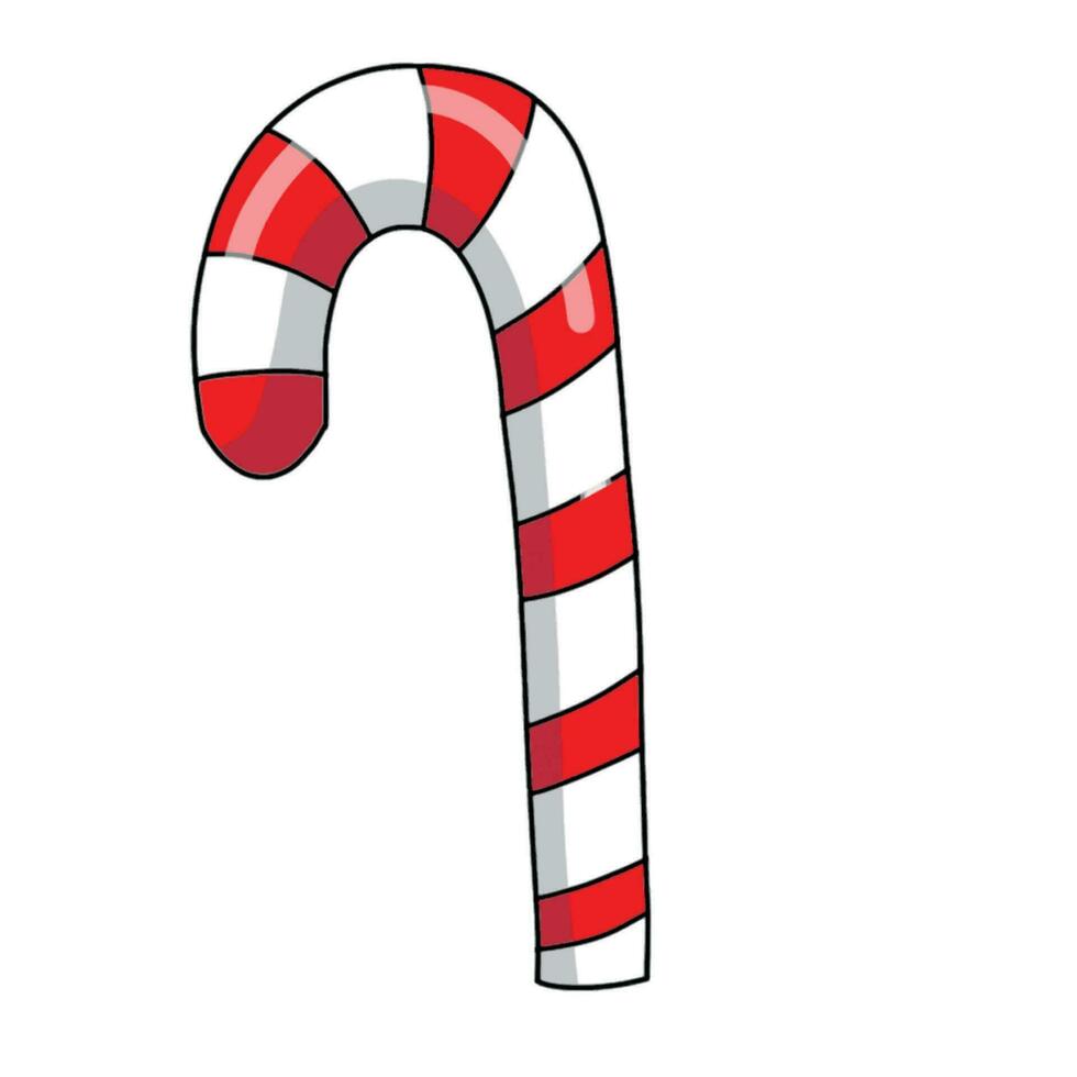Navidad y nea año caramelo garabatear estilo ilustración vector