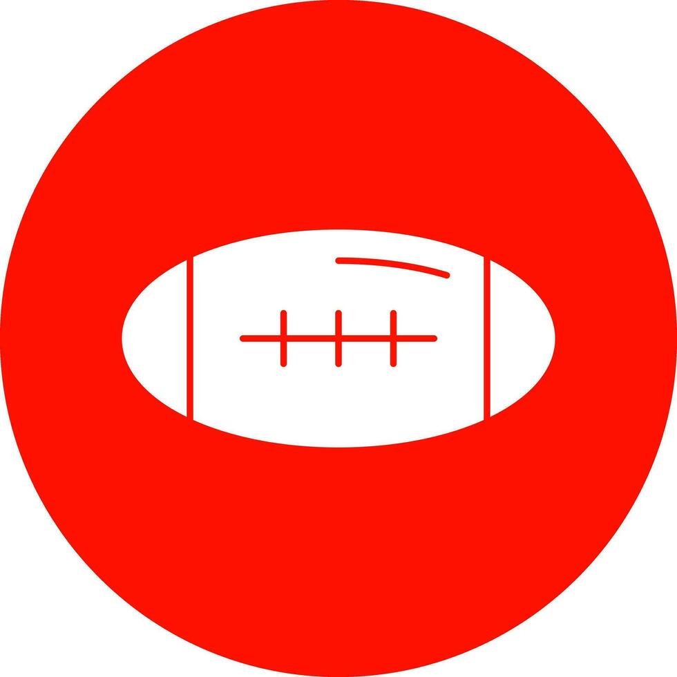 Rugby Vector Icon Design