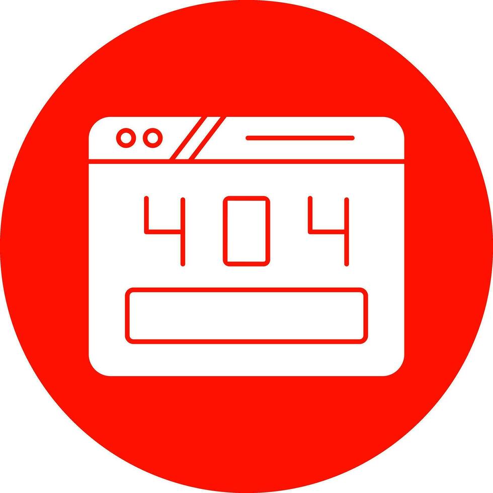 404 Error Vector Icon Design