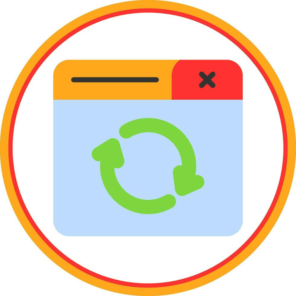 Refresh Page Vector Icon Design