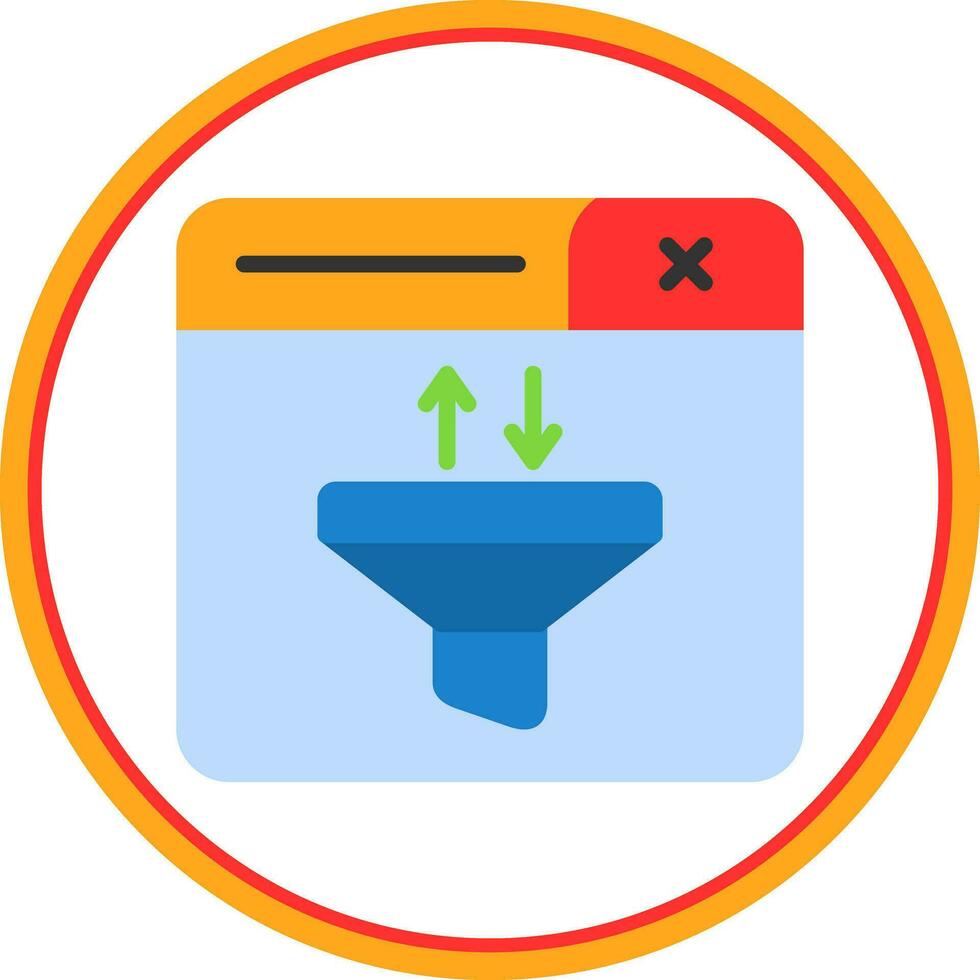 Funnel Vector Icon Design