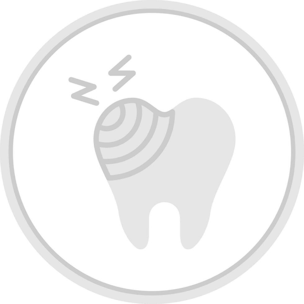 Broken Tooth Vector Icon Design