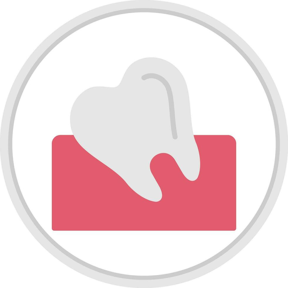 Wisdom Tooth Vector Icon Design