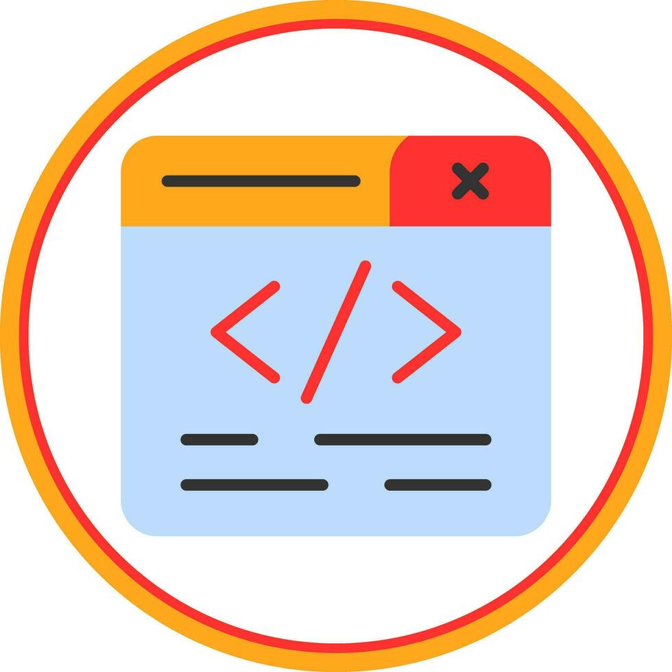 Web Programming Vector Icon Design