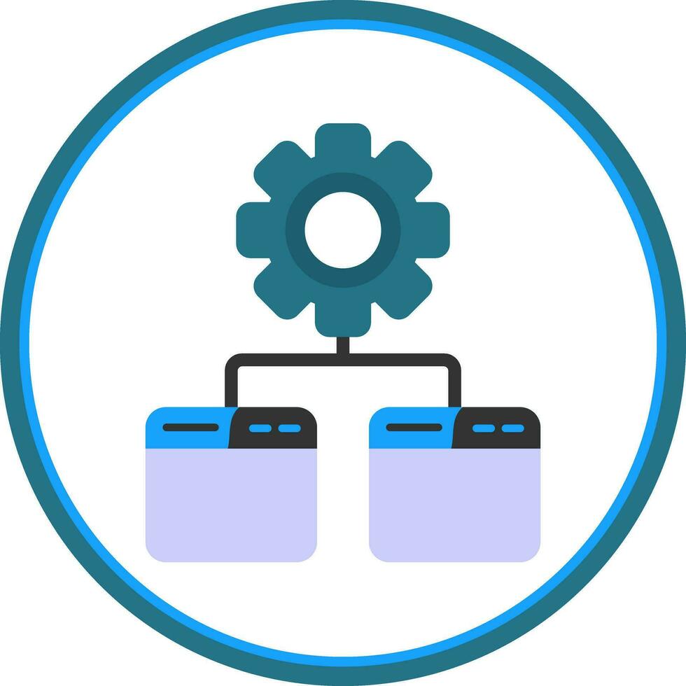 Batch Processing Vector Icon Design