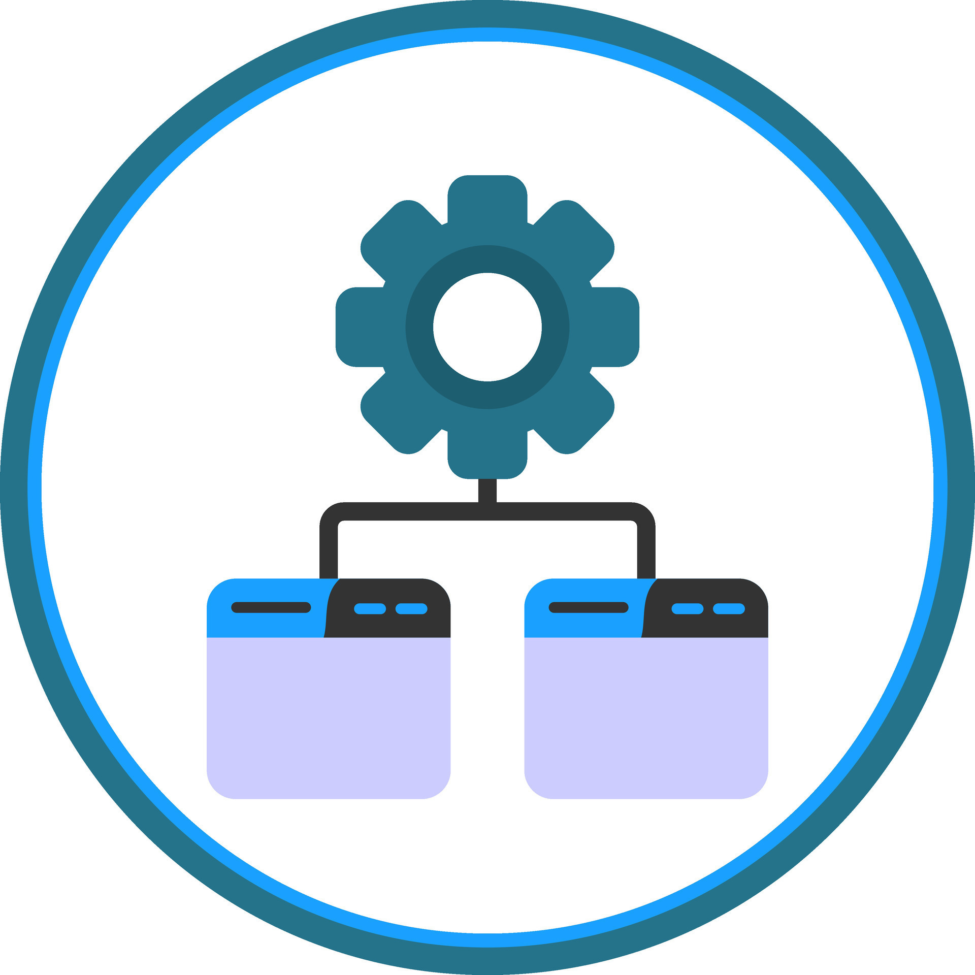 Batch Processing Vector Icon Design 26038101 Vector Art at Vecteezy