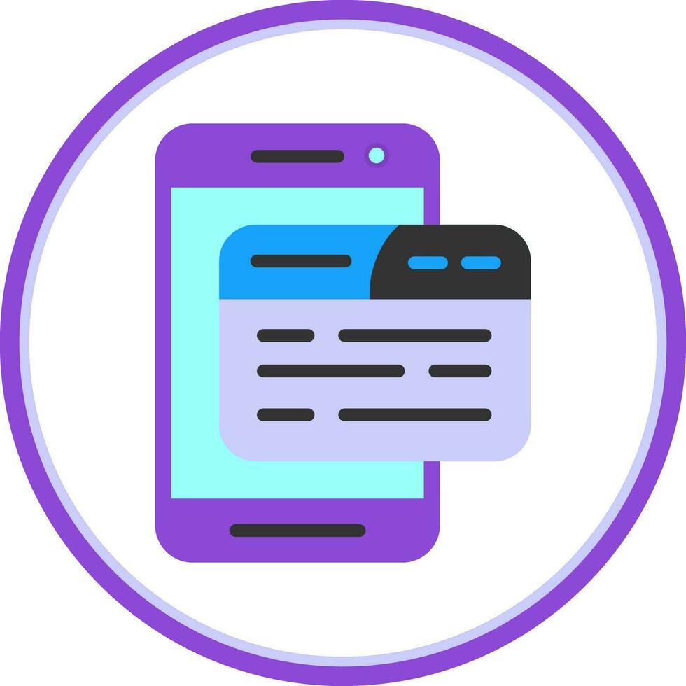 Mobile App Vector Icon Design