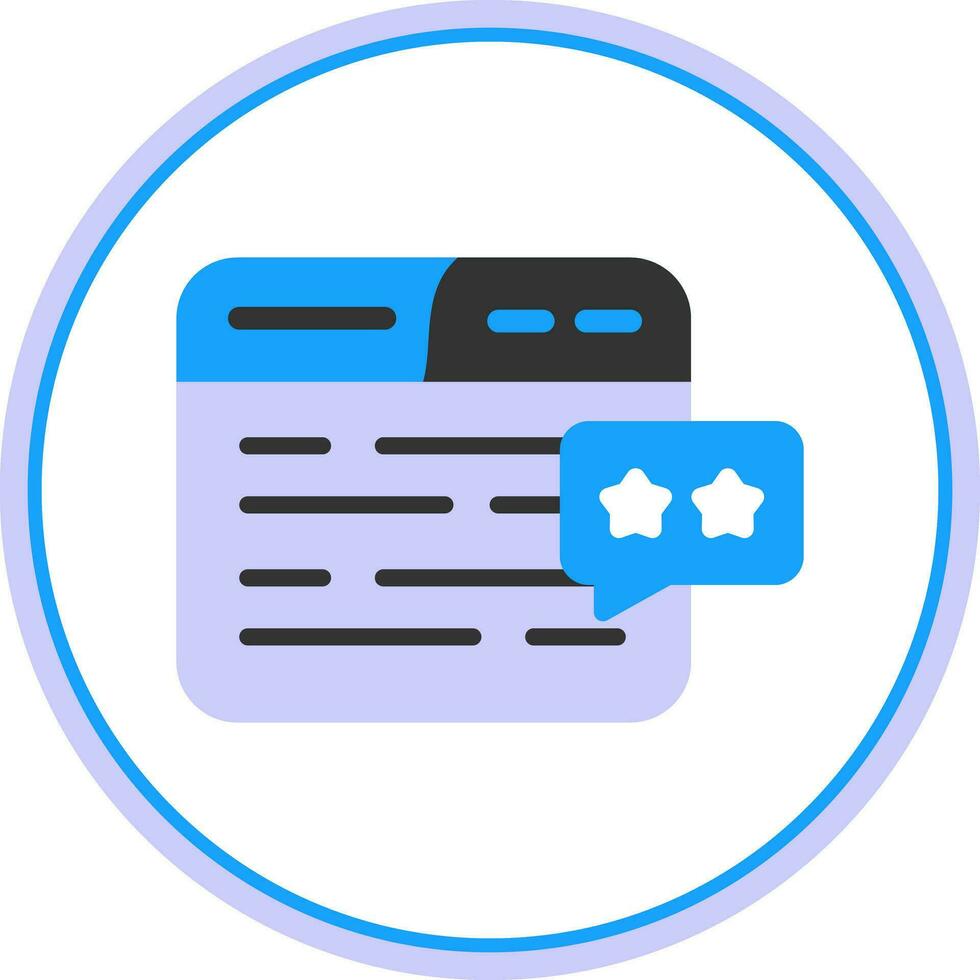 Review Vector Icon Design