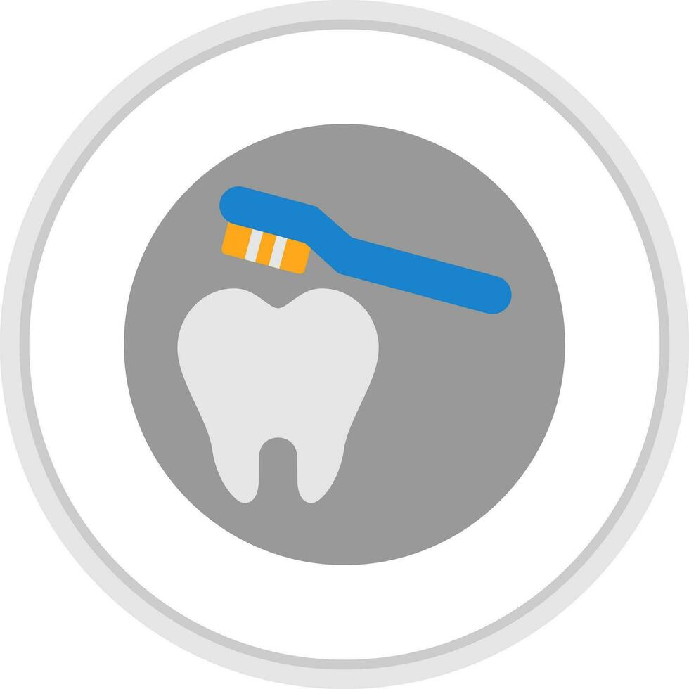 Cleaning Tooth Vector Icon Design