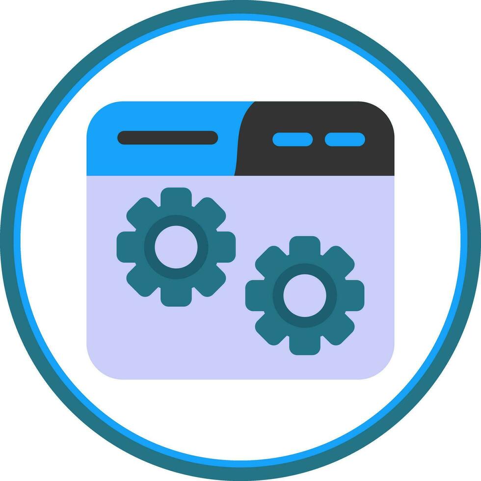 Website Setting Vector Icon Design