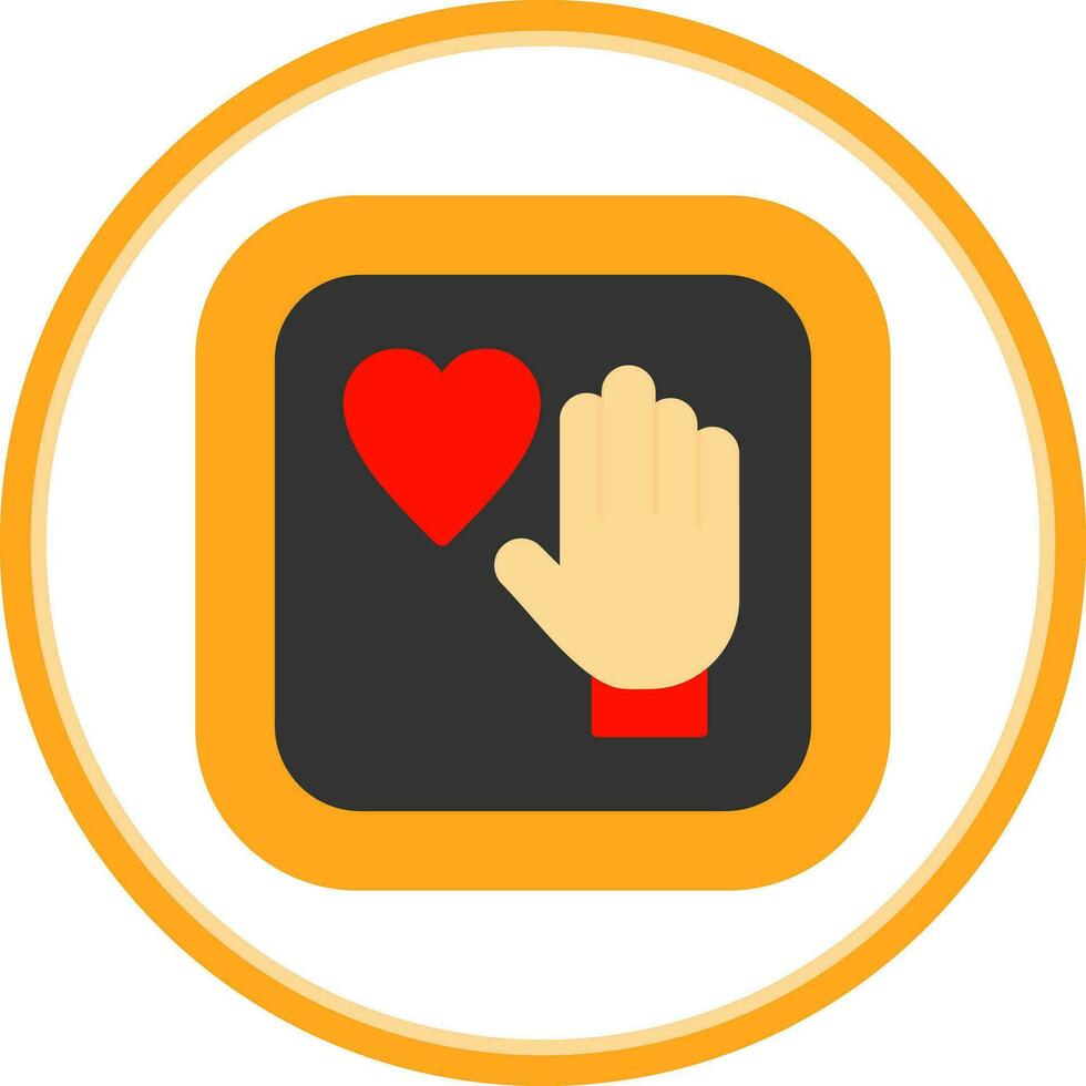 Palm Of Hand Vector Icon Design